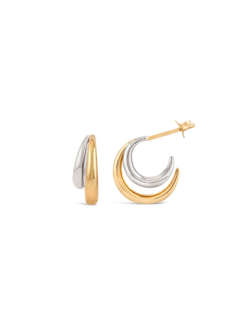 Dinny Hall Toro double hoop earrings 15mm (British brand)