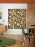 Orla Kiely roller blind Coffee Wildflower made to measure - British product