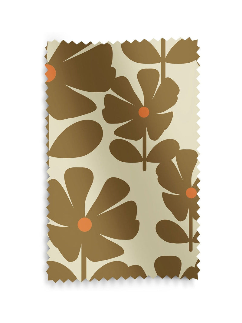 Orla Kiely roller blind Coffee Wildflower made to measure - British product