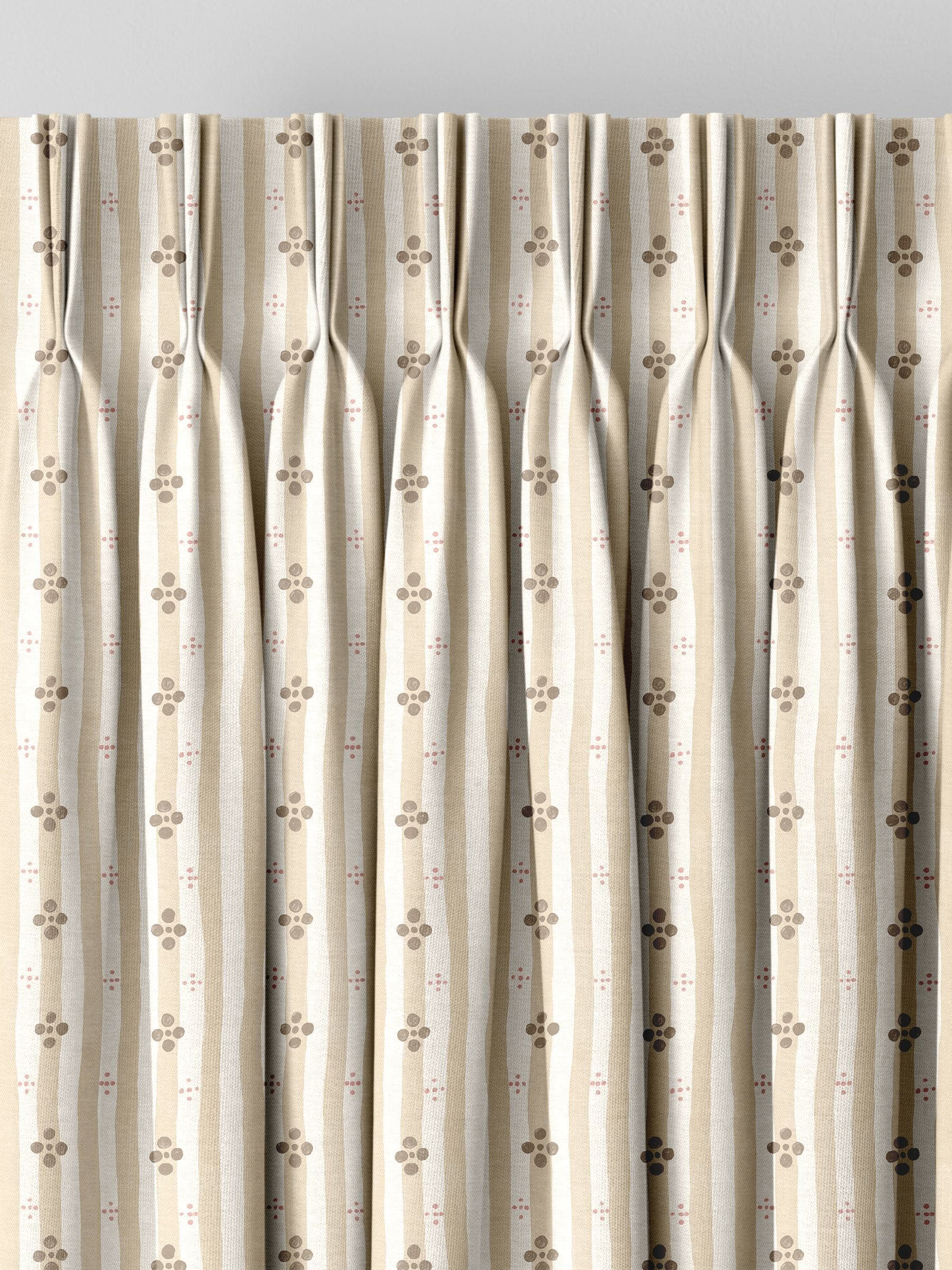 Emily Bond Natural Clara curtains, imported from the UK