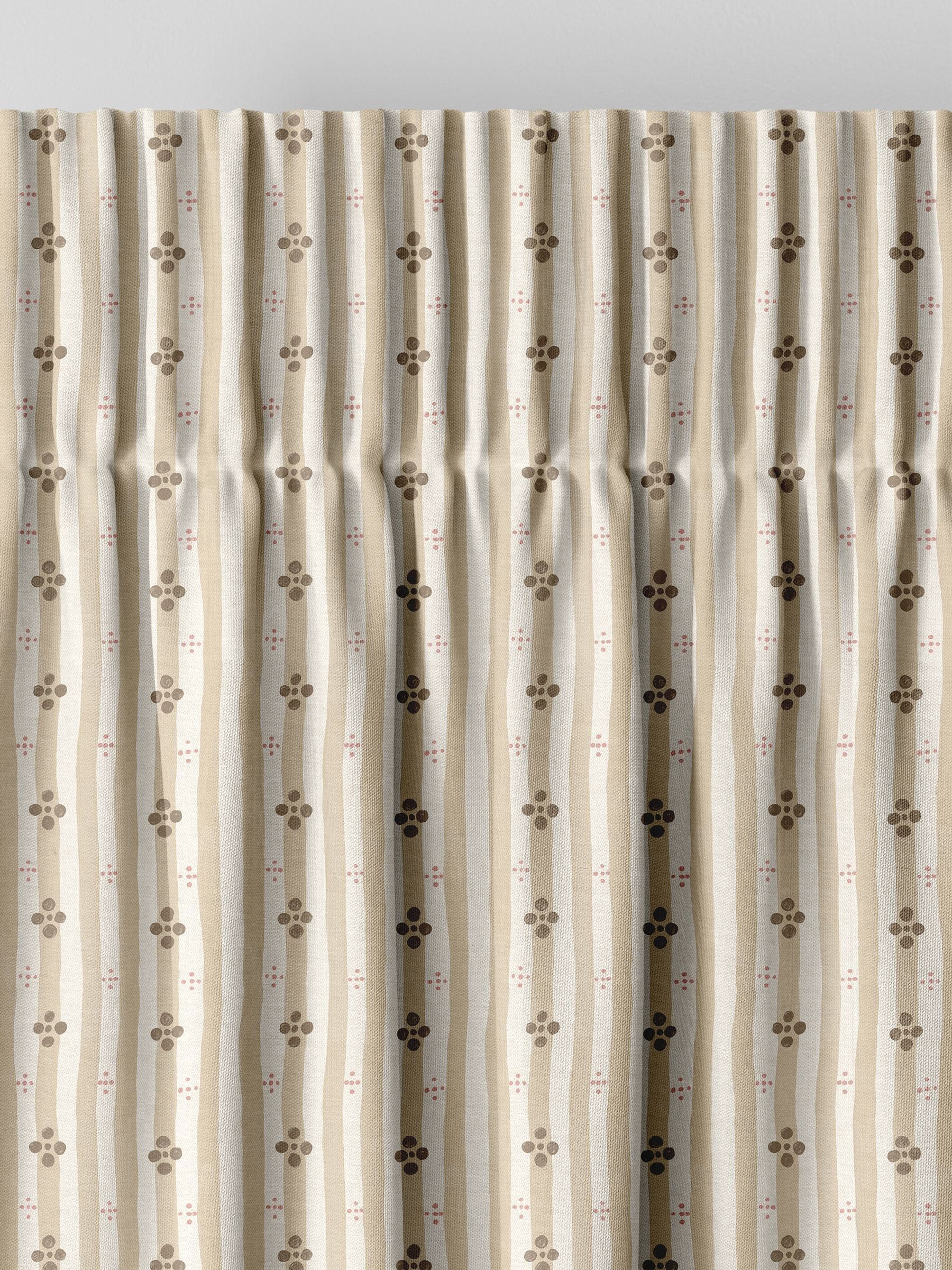 Emily Bond Natural Clara curtains, imported from the UK