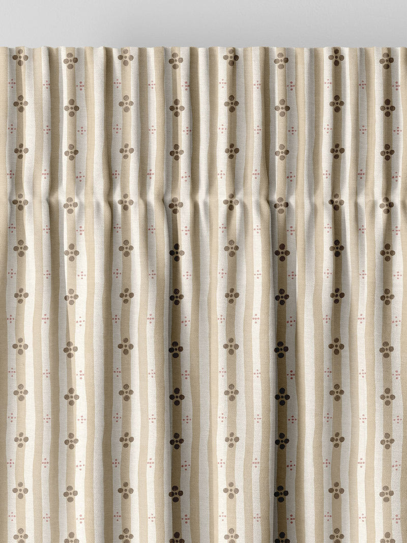 Emily Bond Natural Clara curtains, imported from the UK