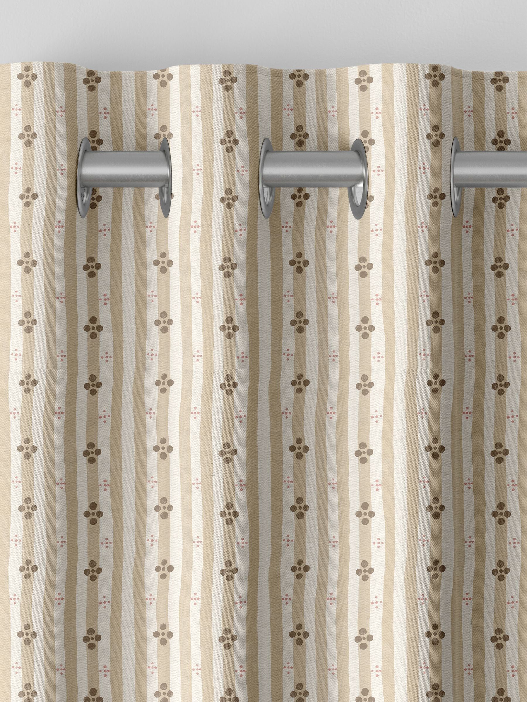 Emily Bond Natural Clara curtains, imported from the UK