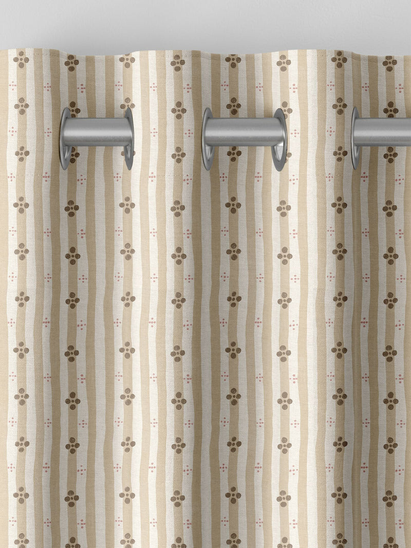 Emily Bond Natural Clara curtains, imported from the UK