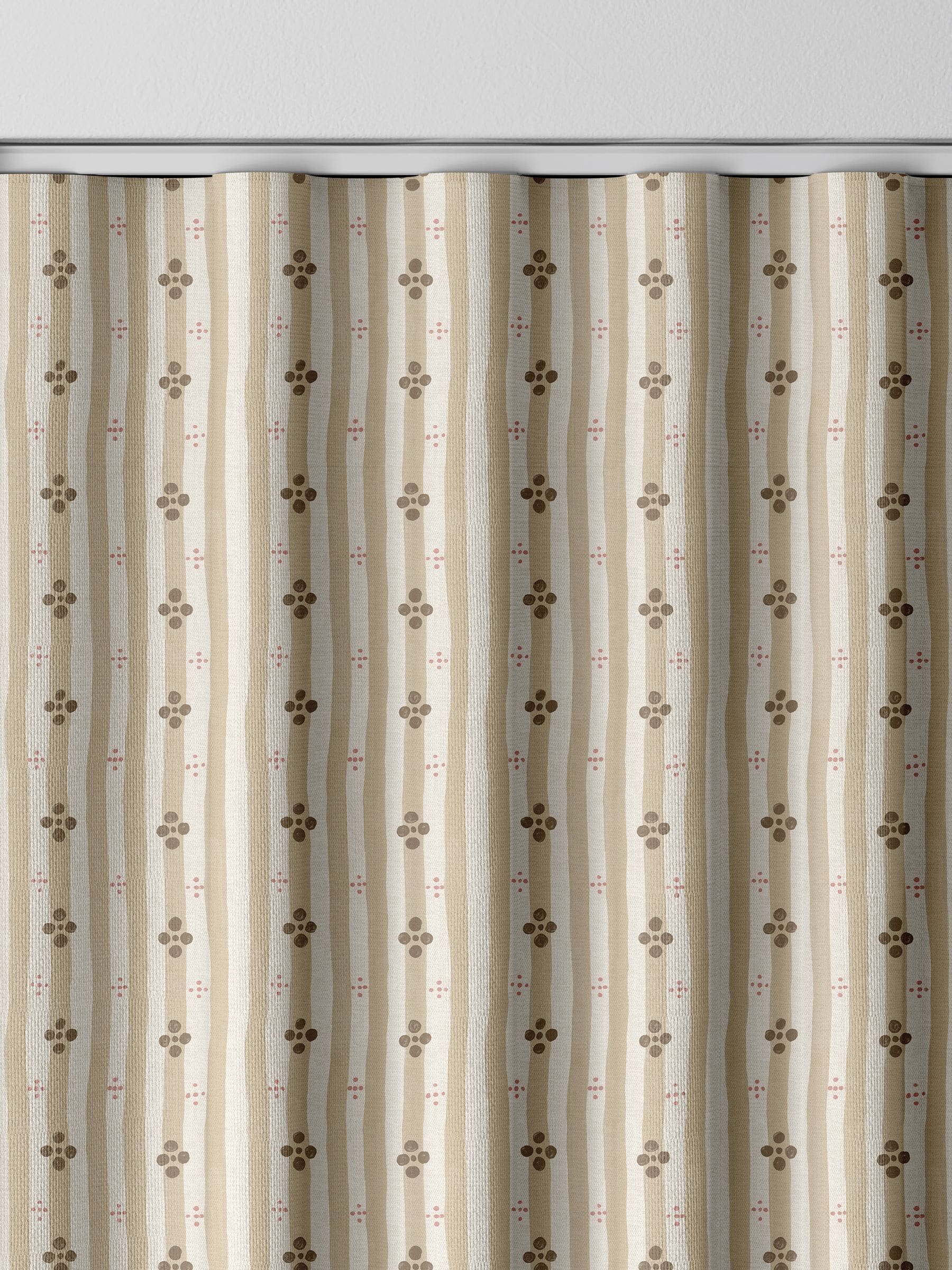 Emily Bond Natural Clara curtains, imported from the UK
