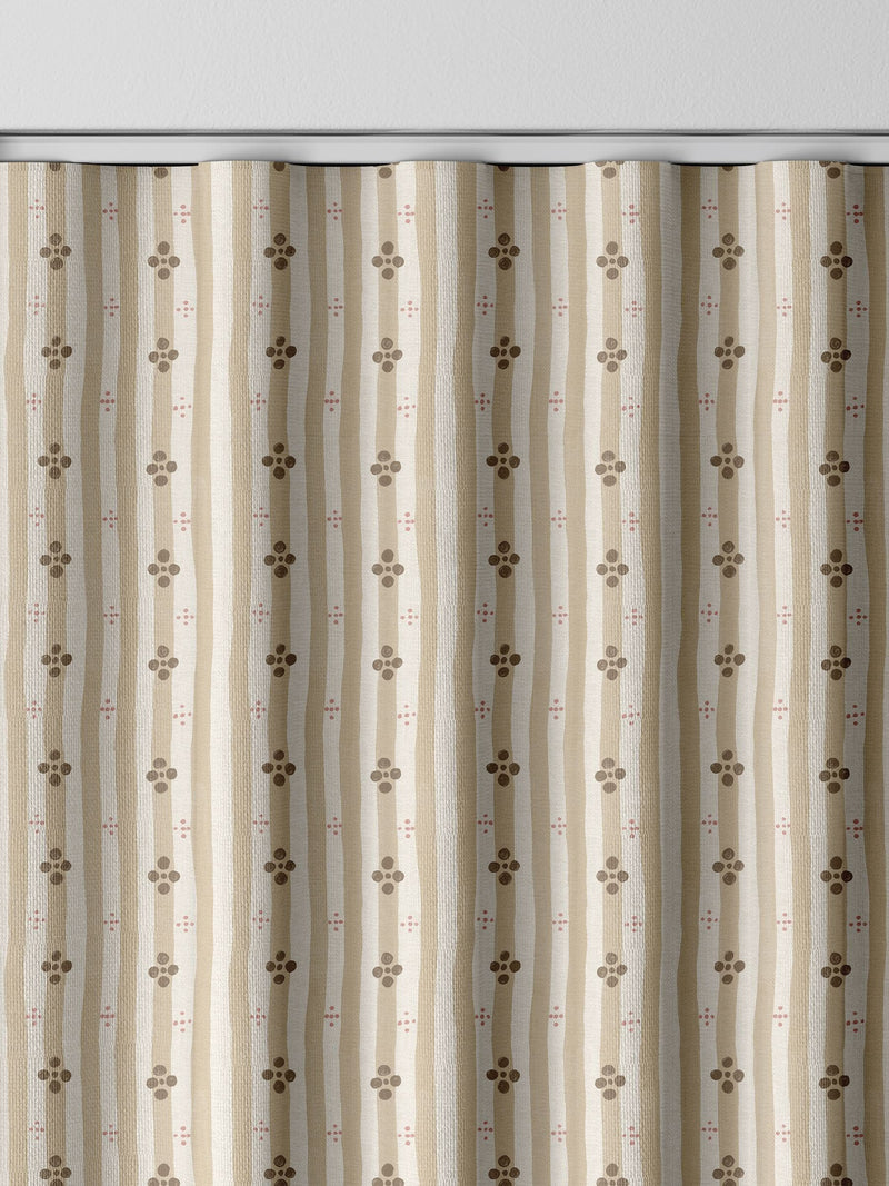 Emily Bond Natural Clara curtains, imported from the UK