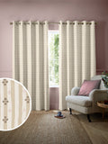 Emily Bond Natural Clara curtains, imported from the UK
