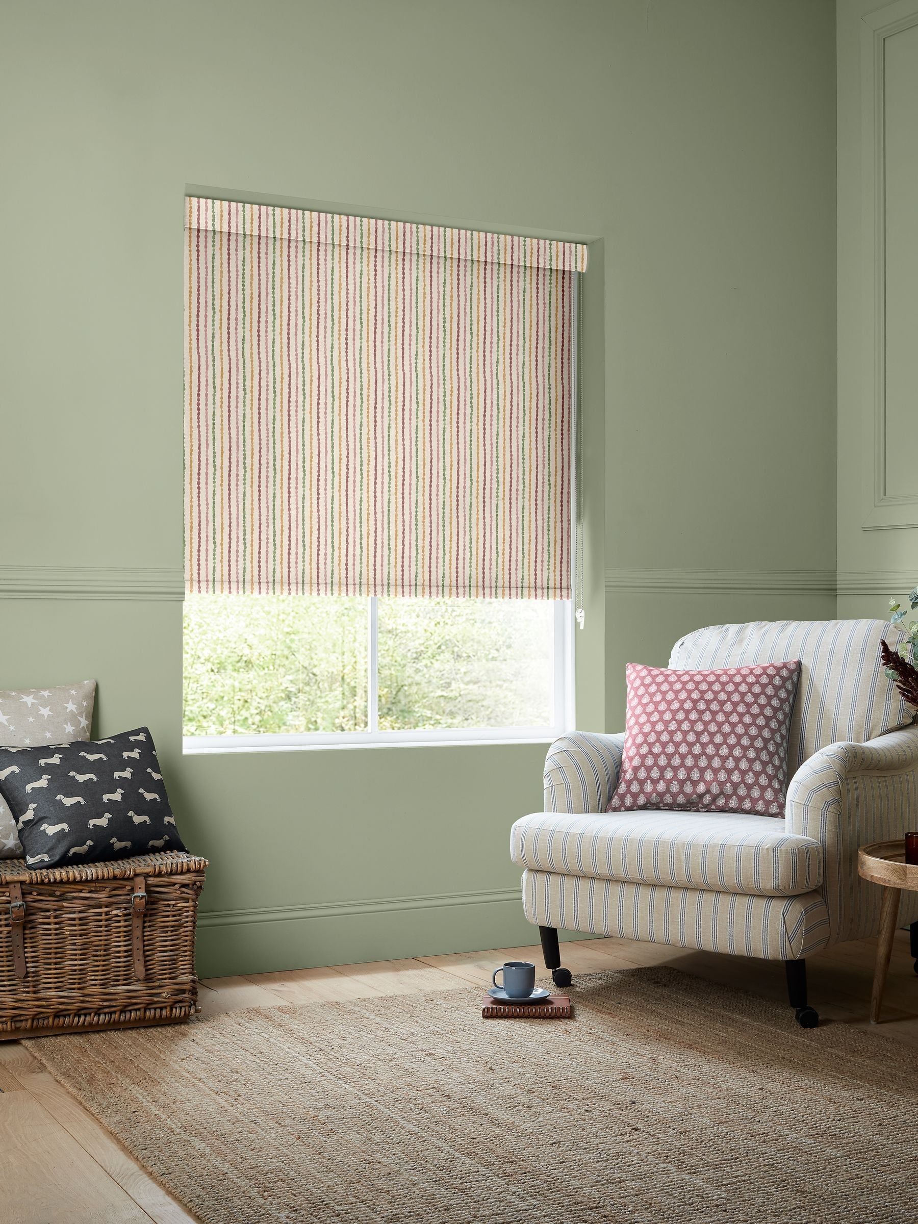 Emily Bond Moroccan stripe made-to-measure blinds, UK version