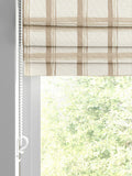 Emily Bond Almond Gingham roman blind, UK version