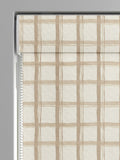 Emily Bond Almond Gingham roman blind, UK version