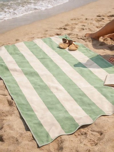 Next Allure Bath Fashions Green Scalloped Beach Towel 168x91cm- Buy online at McGrocer