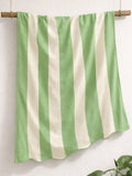 Allure Bath Fashions green scalloped beach towel, imported from the UK