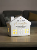 PMC personalised ceramic LED house 13cm - British product