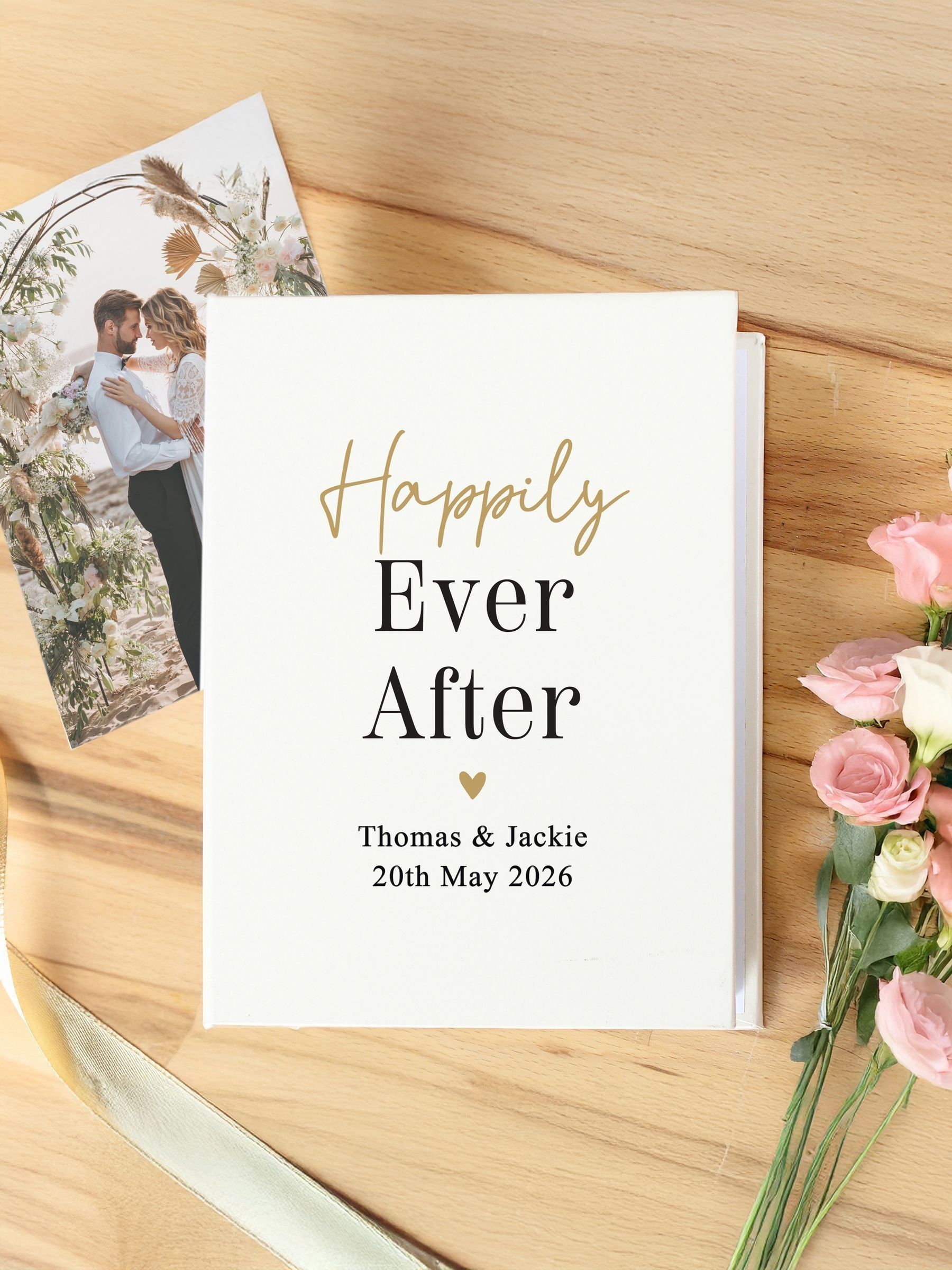 PMC personalised wedding photo album 6x4, UK version