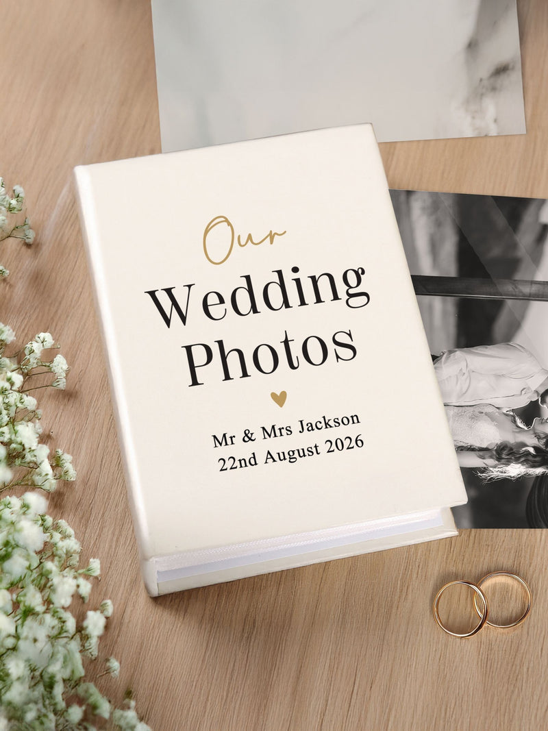 PMC personalised wedding photo album 6x4, UK version