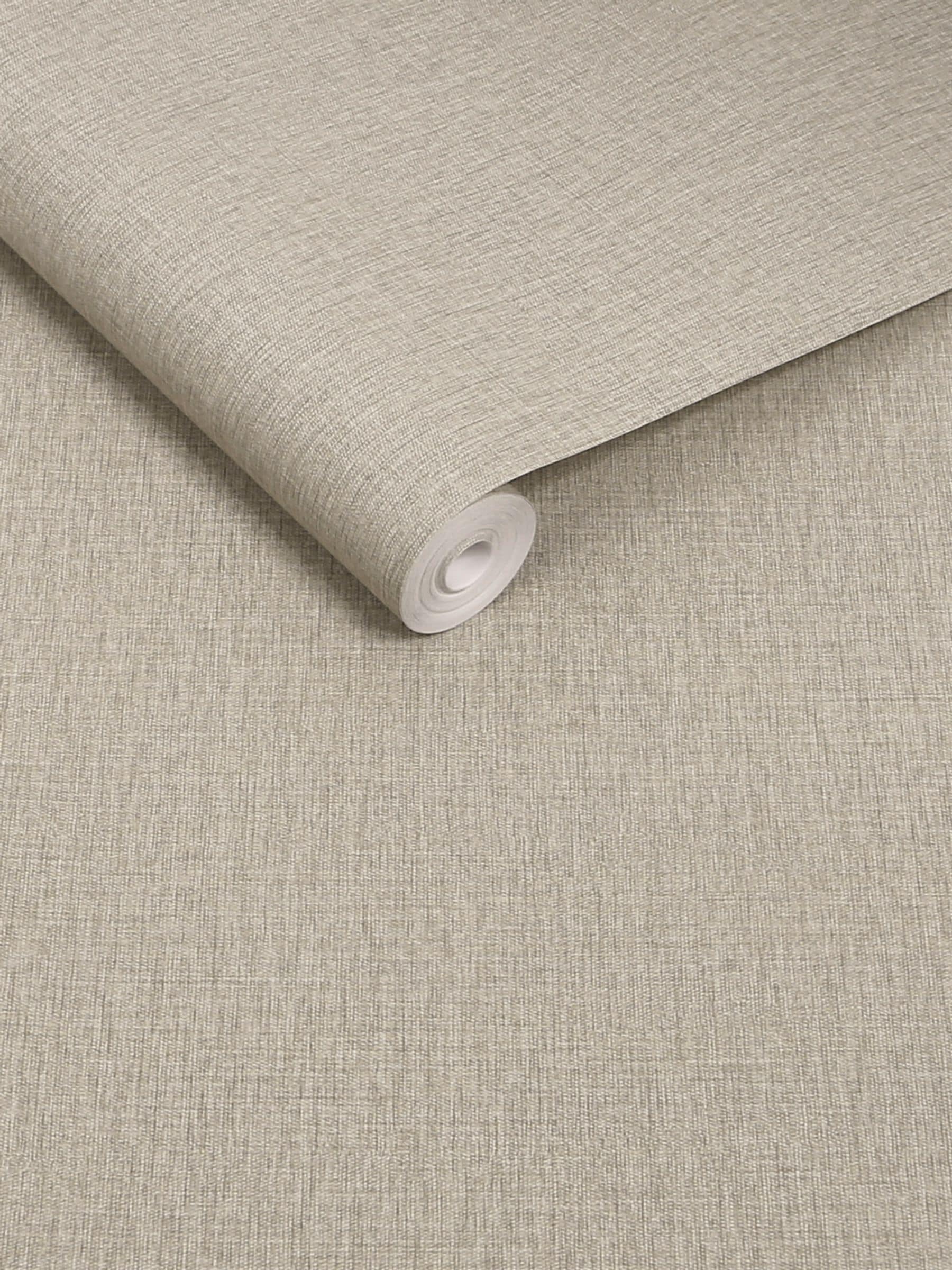 Charcoal linen look wallpaper sample A4, imported from the UK