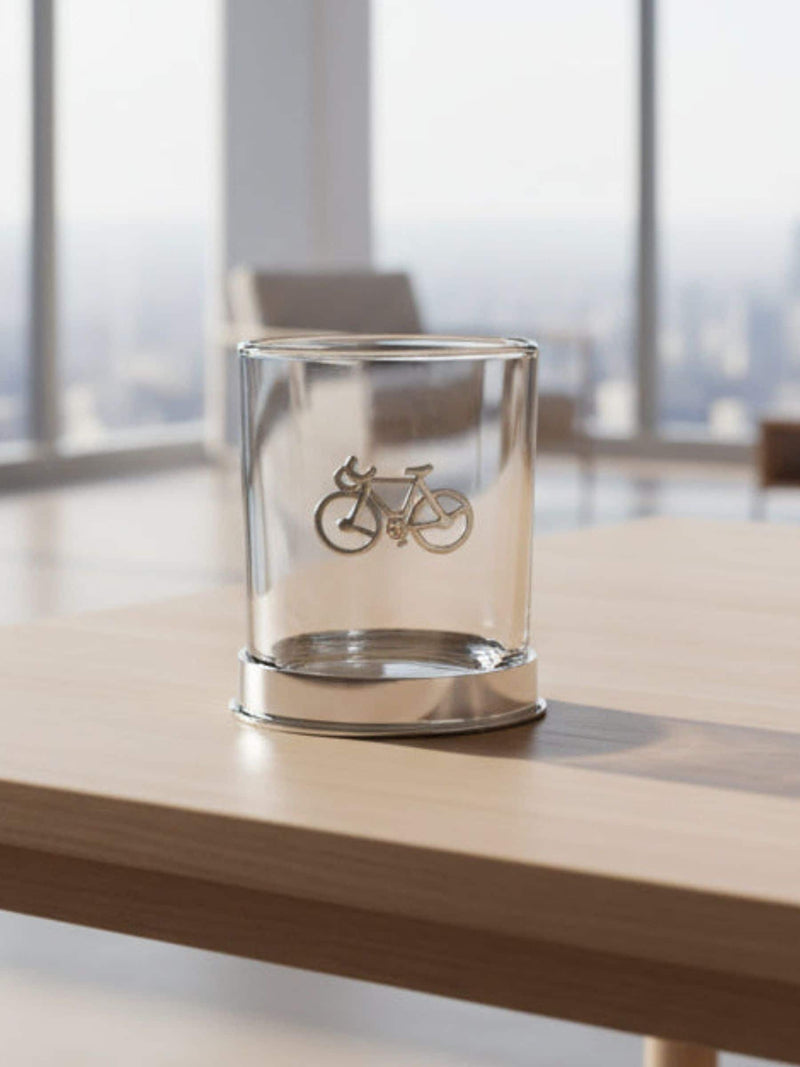 Treat Republic personalised cycling pewter tumbler 10cm - British product