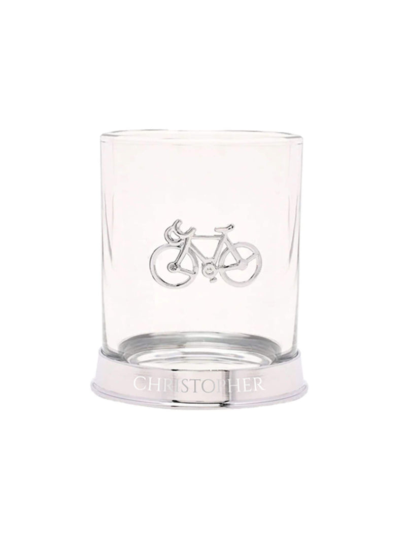 Treat Republic personalised cycling pewter tumbler 10cm - British product