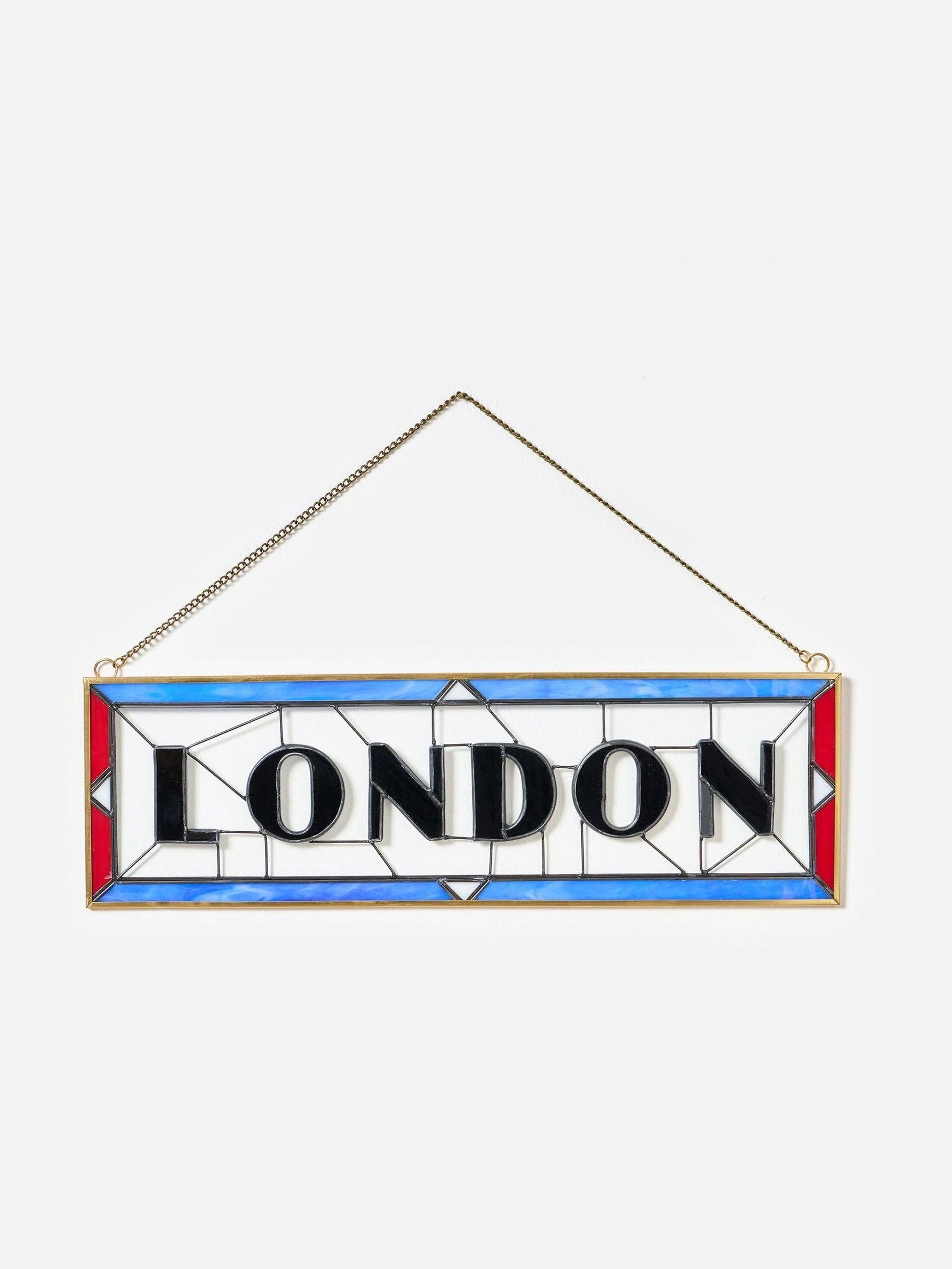 Oliver Bonas London stained glass wall art 28x42cm, imported from the UK