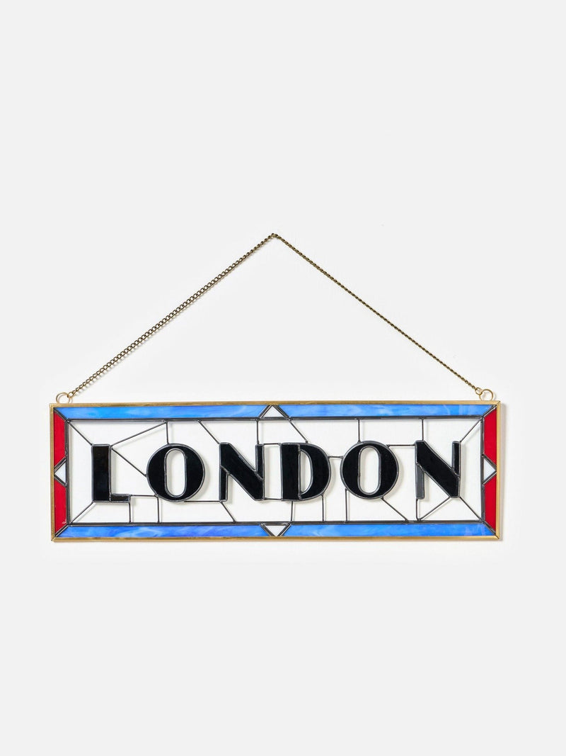 Oliver Bonas London stained glass wall art 28x42cm, imported from the UK