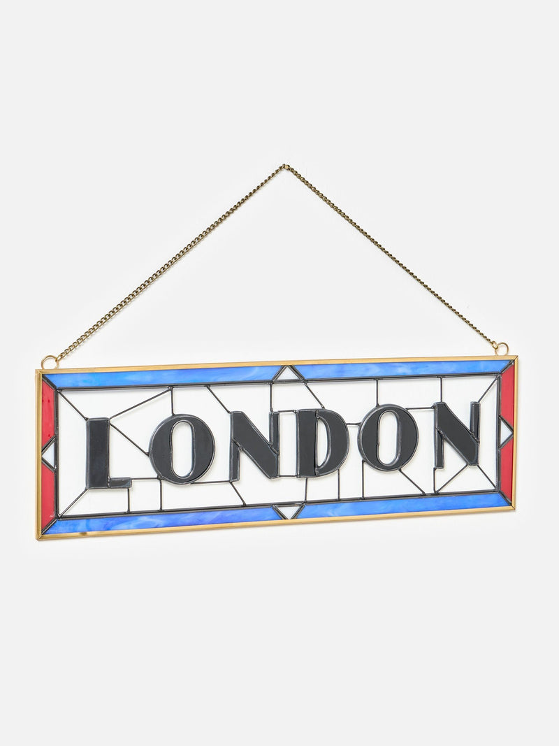 Oliver Bonas London stained glass wall art 28x42cm, imported from the UK