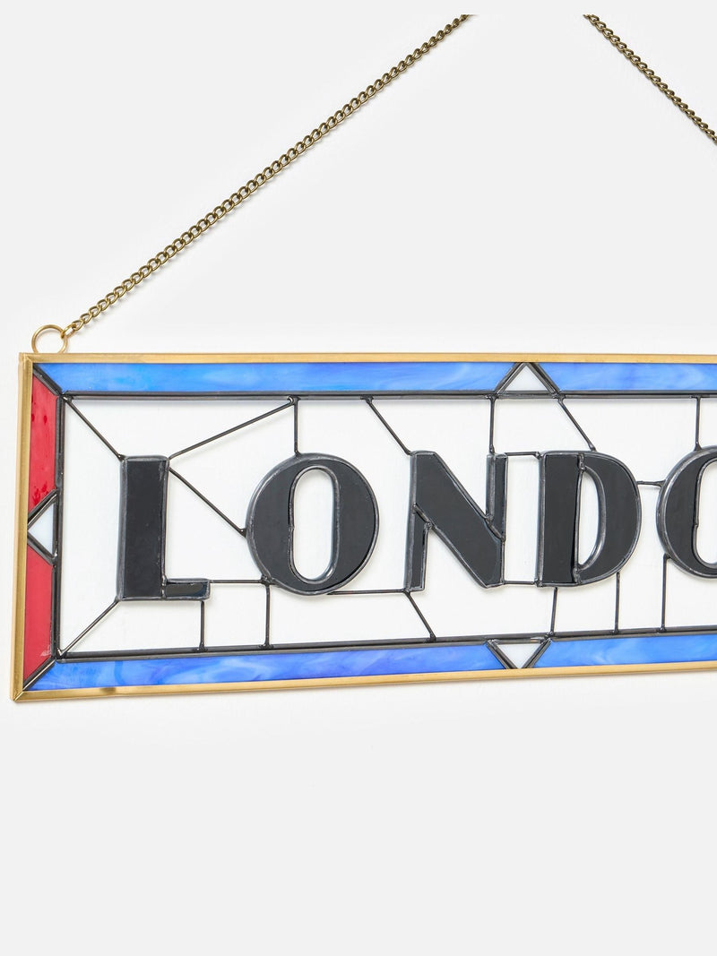 Oliver Bonas London stained glass wall art 28x42cm, imported from the UK