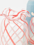 Oliver Bonas red Palmera swirl glass vase 28cm - British product