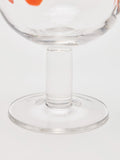 Oliver Bonas clear orange spritz glasses pair, UK version