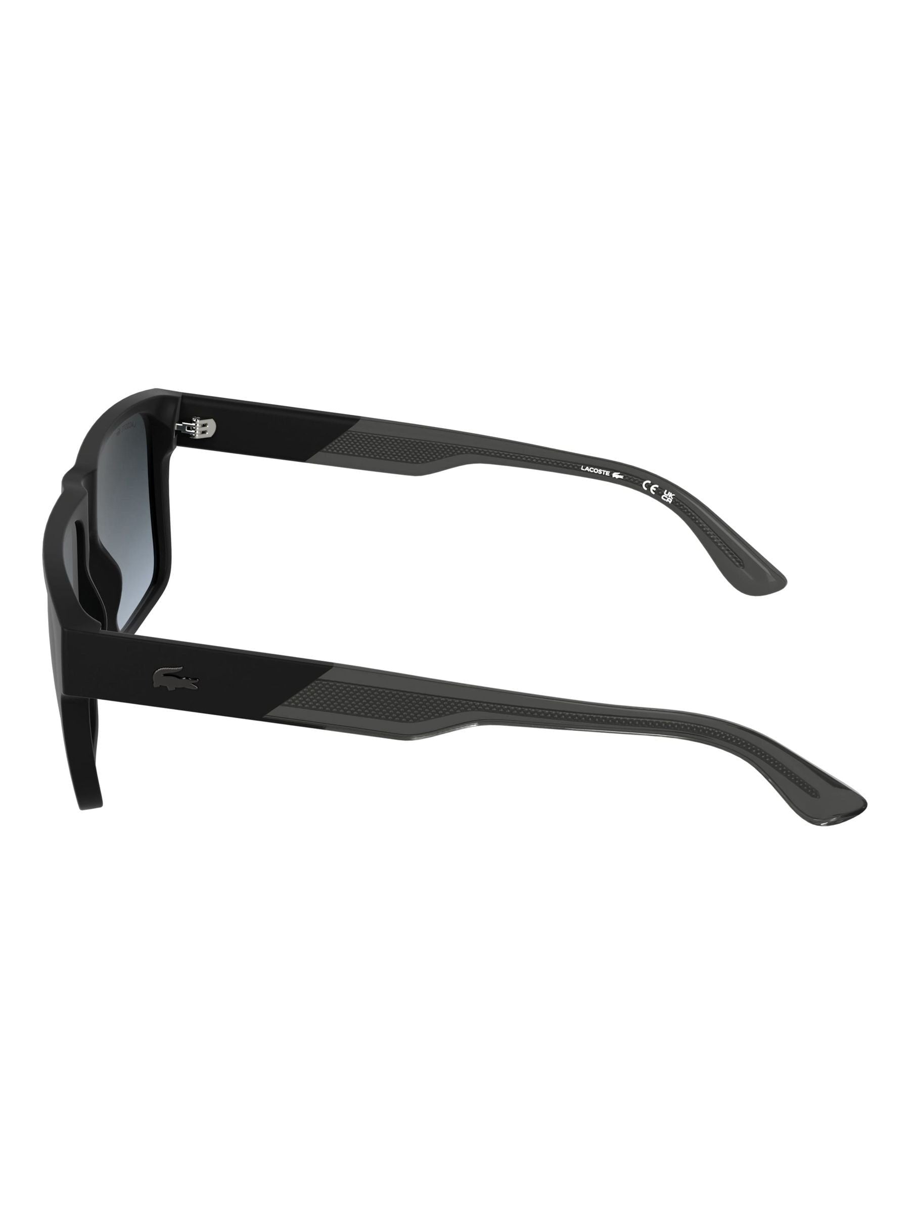 Lacoste L6085S black UV400 sunglasses, imported from the UK