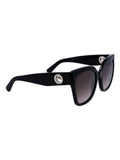 Longchamp black tea cup sunglasses large global fit, imported from the UK