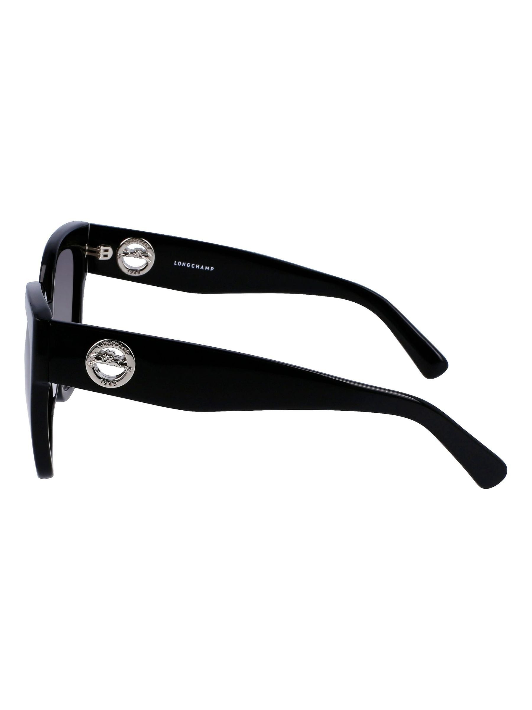 Longchamp black tea cup sunglasses large global fit, imported from the UK