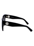 Longchamp black tea cup sunglasses large global fit, imported from the UK