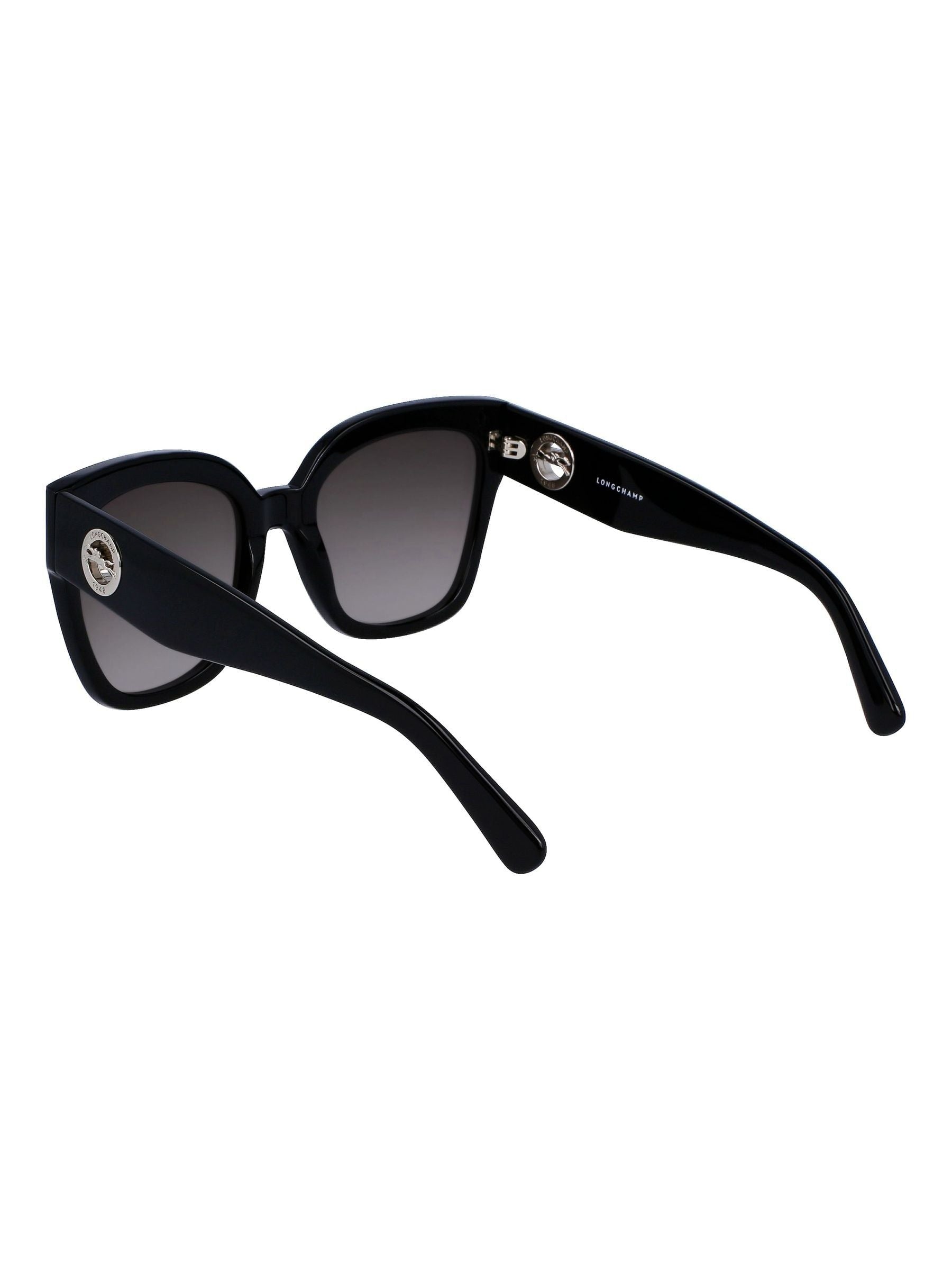Longchamp black tea cup sunglasses large global fit, imported from the UK