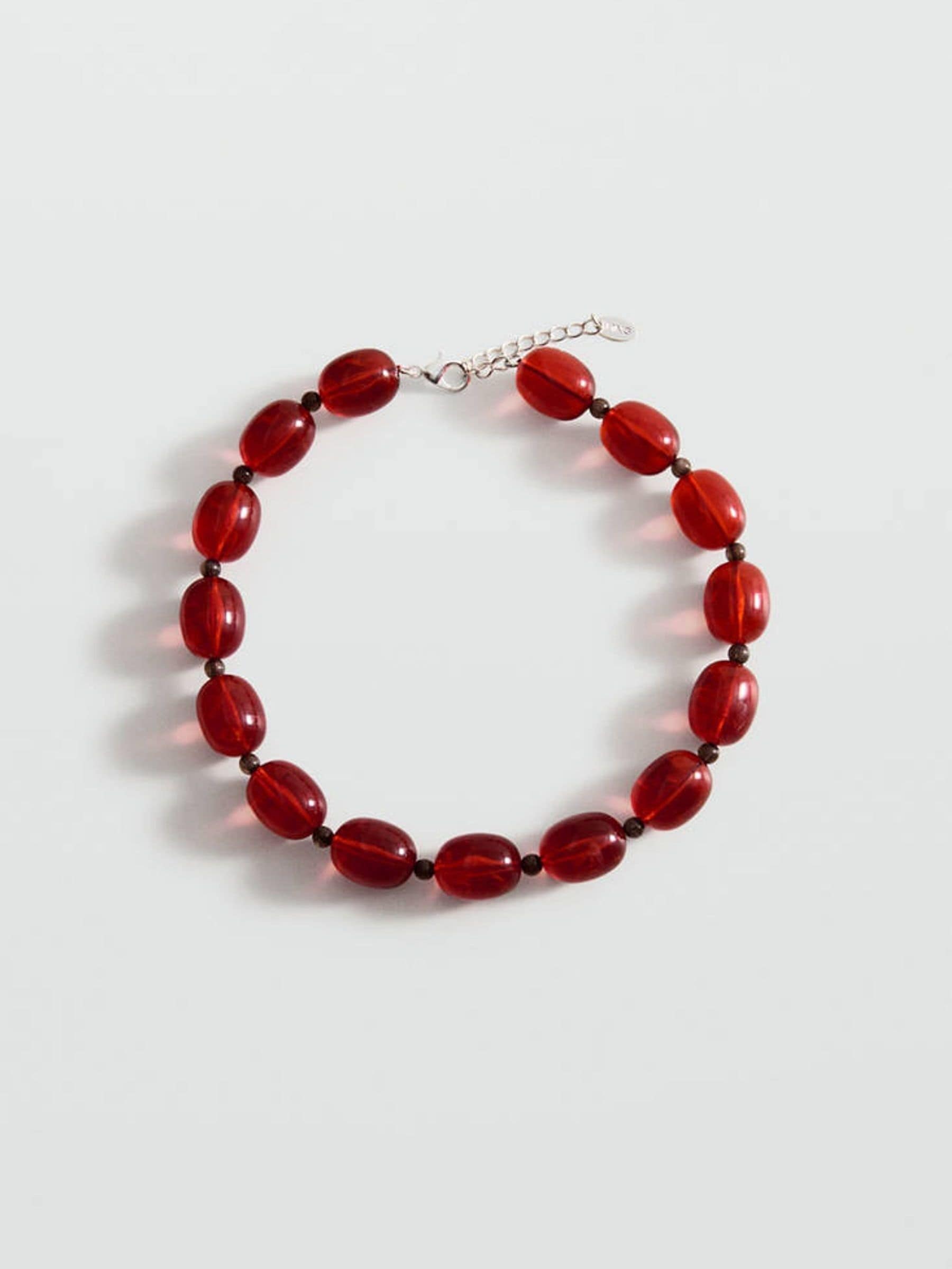 Mango brown beaded necklace, imported from the UK