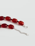Mango brown beaded necklace, imported from the UK