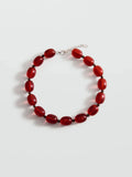 Mango brown beaded necklace, imported from the UK