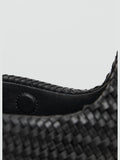 Mango black weave shoulder bag - imported from the UK