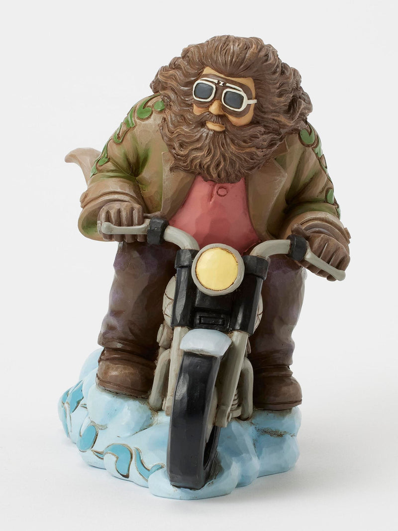 Jim Shore stoneware Hagrid on bike figurine 17cm tall - British product