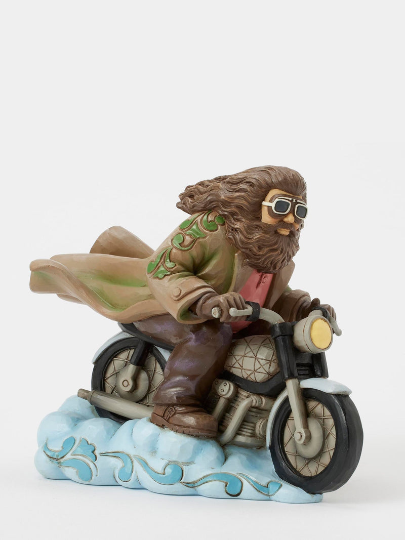 Jim Shore stoneware Hagrid on bike figurine 17cm tall - British product