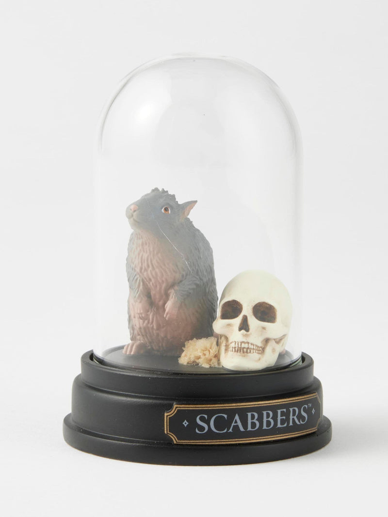 Harry Potter Scabbers curiosity cloche hand-painted figure under glass dome (British brand)