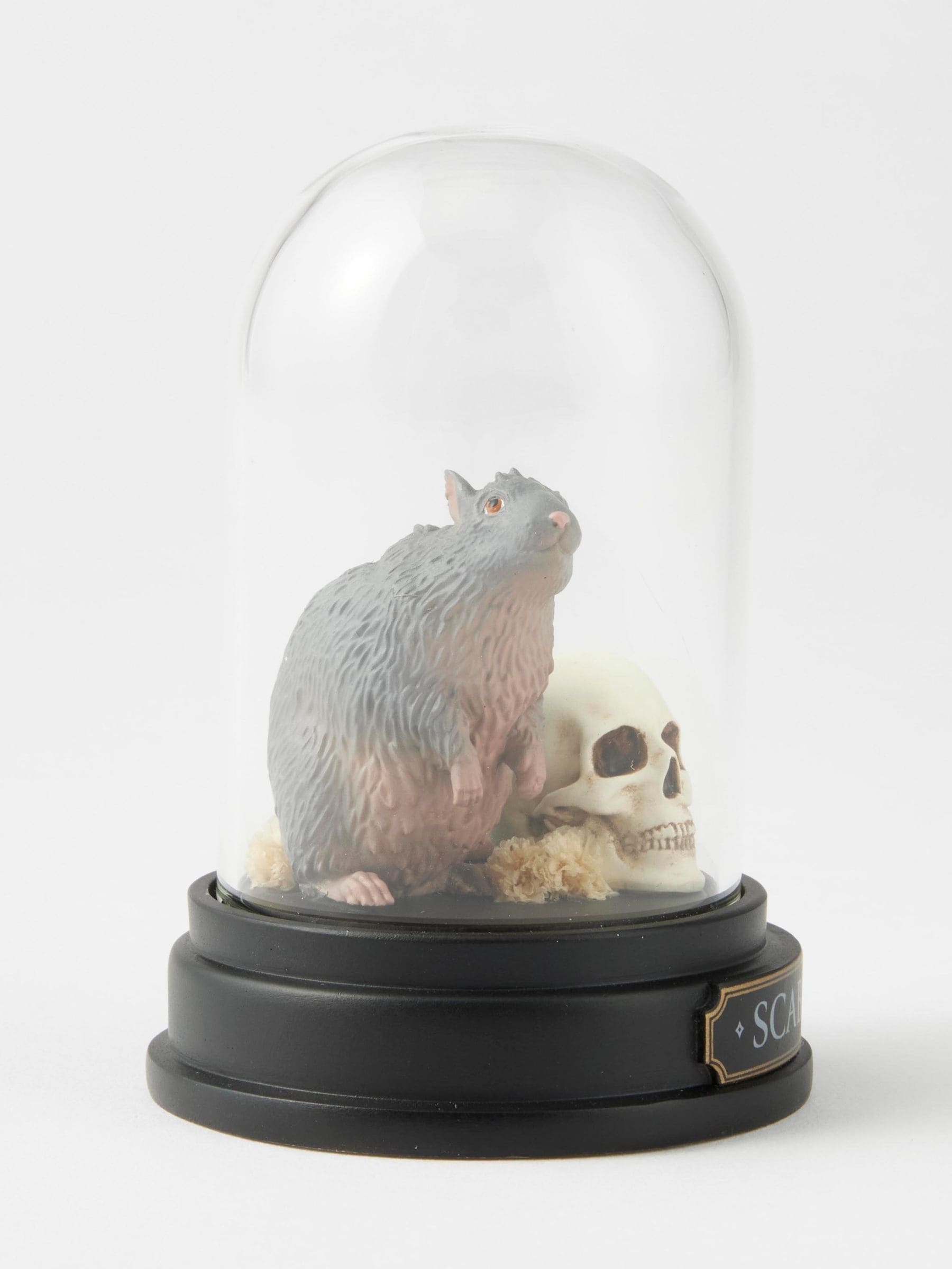Harry Potter Scabbers curiosity cloche hand-painted figure under glass dome (British brand)