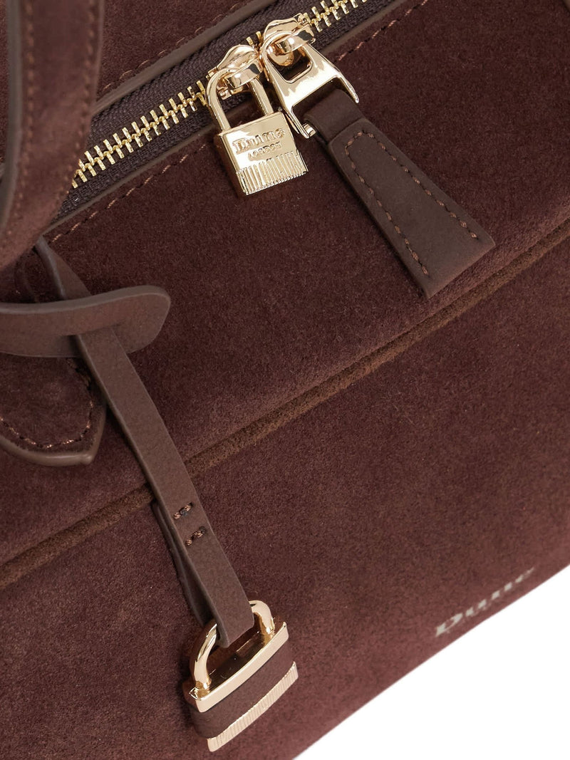 Dune London brown suede shoulder bag - British product