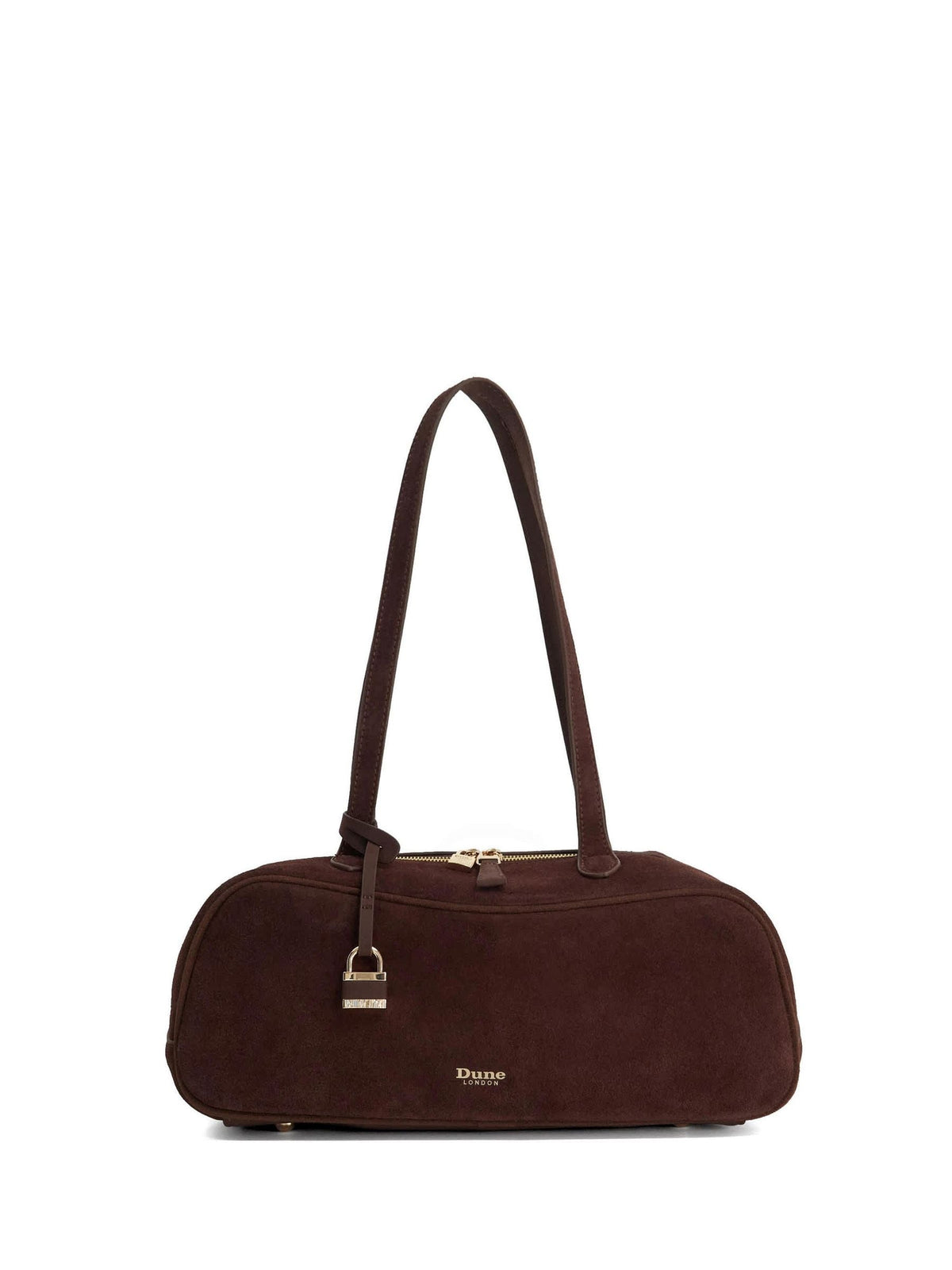 Dune London brown suede shoulder bag - British product