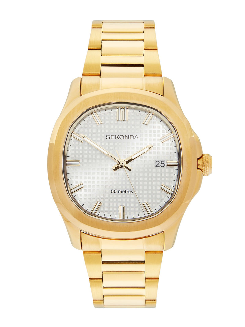 Sekonda Octaire gold tone watch 40mm, UK version