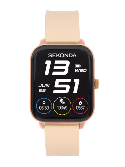 Next Sekonda Motion Go Pink Smartwatch 37mm- Buy online at McGrocer