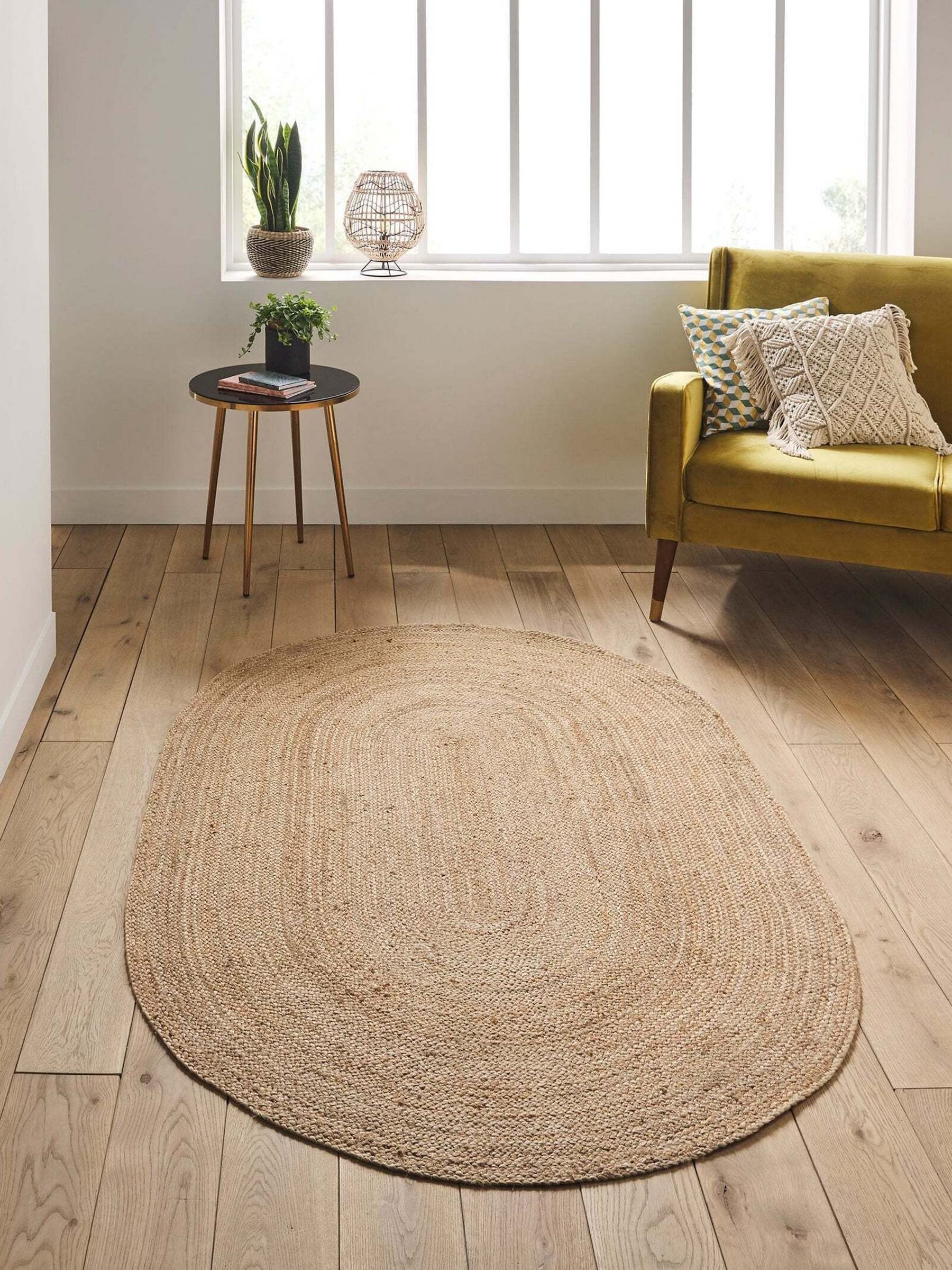 La Redoute Intérieurs Aftas oval jute rug 200x290cm (British brand)