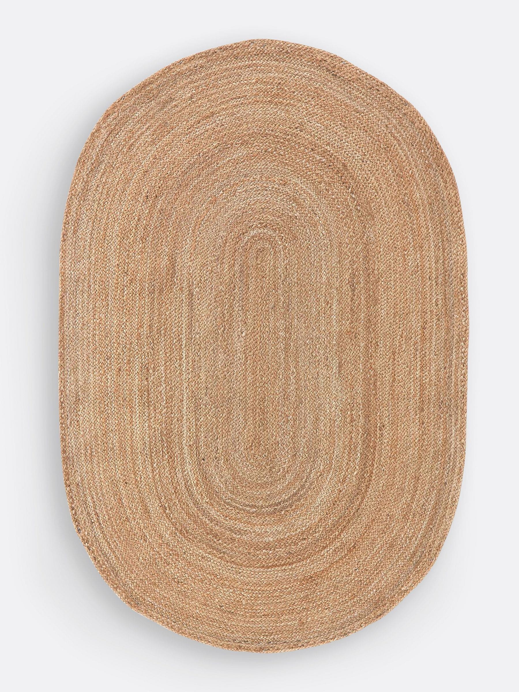 La Redoute Intérieurs Aftas oval jute rug 200x290cm (British brand)