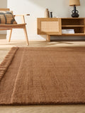 La Redoute Intérieurs Caramel Osni Rug in Wool and Cotton