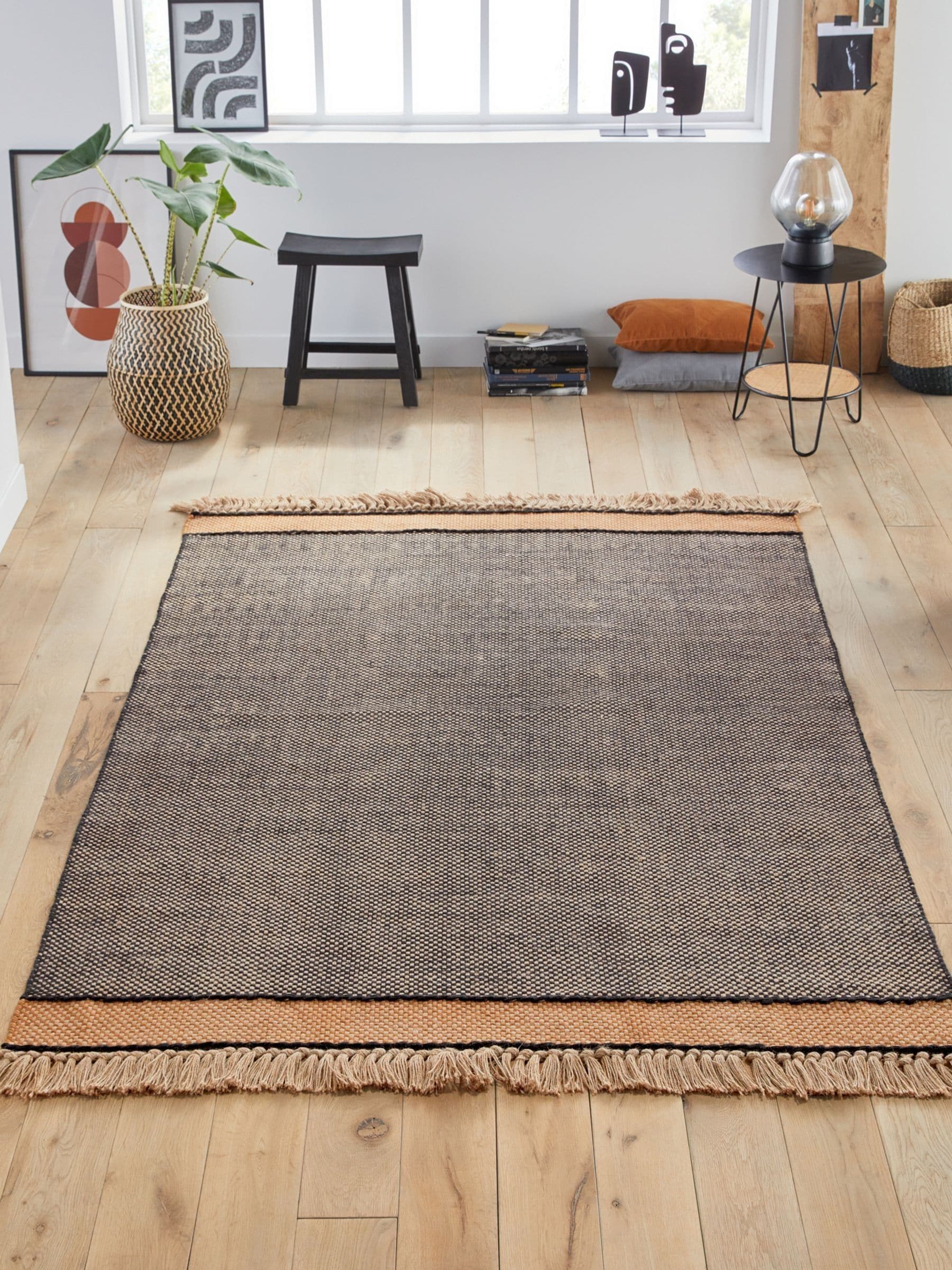 La Redoute jute rug fringed edges 200x290 cm, UK version