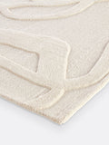 La Redoute wool rug ecru abstract 200x290cm, UK version